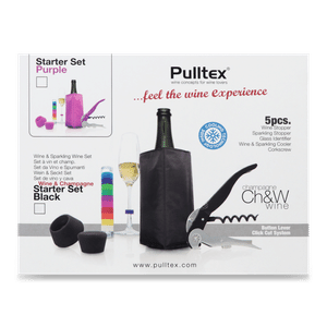 Набір для вина та шампанського Pulltex чорний 5шт