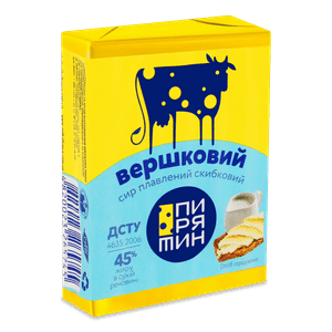 Сир плавлений «Пирятин» «Вершковий» 45%