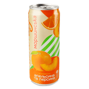 Напій соковмісний Моршинська Лимонада апельсин-персик з/б