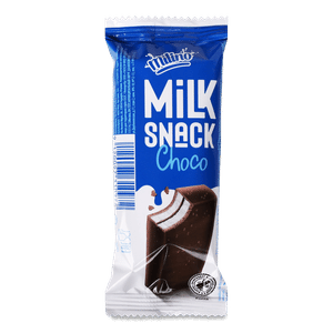 Бісквіт Milino з молочним кремом у шоколадній глазурі