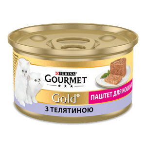 Корм для кошенят Gourmet Gold з телятиною паштет
