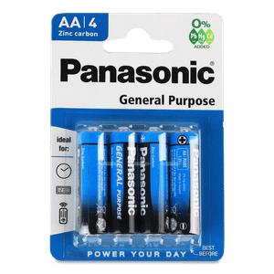 Батарейки Panasonic General Purpose АА R6