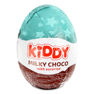 Яйце шоколадне Kiddy з молочного шоколаду з сюрпризом