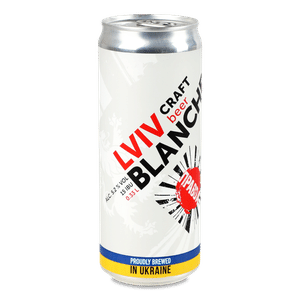 Пиво «Правда» Lviv Blanche світле нефільтроване з/б