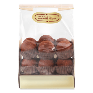 Цукерки «Трюфель» чорний шоколад з ромом