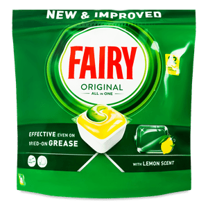 Капсули для посудомийних машин Fairy Original все в 1, лимон