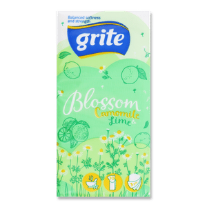 Хустинки паперові Grite Blossom Camomile & Lime