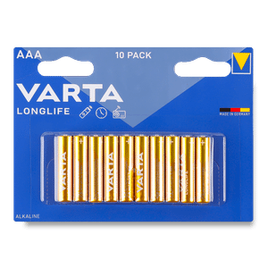 Батарейки Varta Longlife Alkaline AAA BLI10