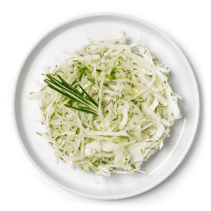 Салат з капусти та зелені в упаковці