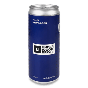 Пиво Underwood Brewery Kyiv Lager світле нефільтроване з/б