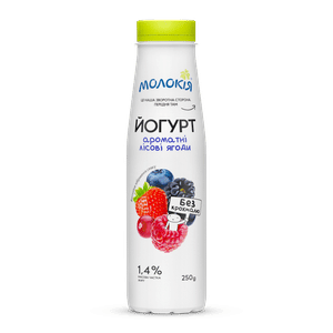 Йогурт «Молокія» «Лісова ягода» 1,4%, пляшка