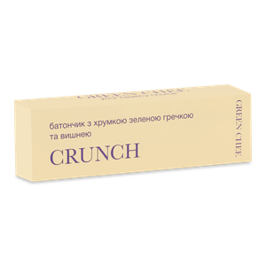Батончик Green Chef Crunch хрумка гречка-вишня