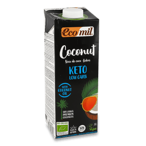 Органічний рослинний напій Ecomil з кокосу без цукру 3,4%