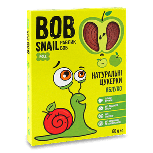 Цукерки Bob Snail натуральні яблучні