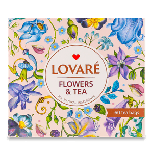 Набір чаю Lovare Flowers&Tea 12 видів по 5шт