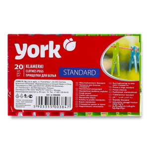 Прищіпки для білизни York Standard пластмасові