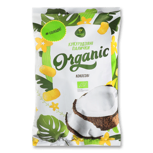 Палички кукурудзяні «Екород» Organic солодкі кокосові