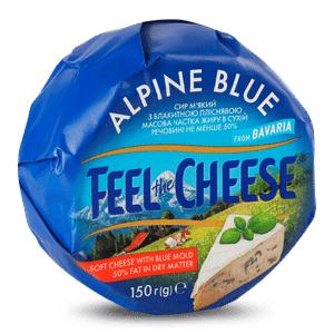 Сир Feel the Cheese Alpine Blu 50% з коров'ячого молока