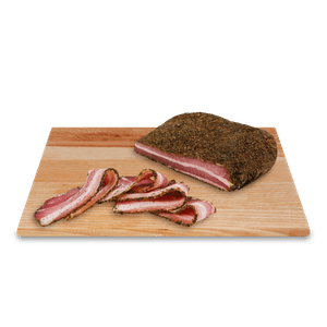 Сало у спеціях сиров'ялене «М'ясні делікатеси» з фермерської свинини