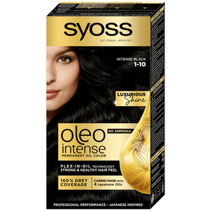 Фарба для волосся Syoss Oleo Intense 1-10 «Глибокий чорний»