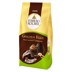 Цукерки Ferrero Rocher Golden Eggs з фундуком з темного шоколаду