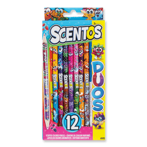 Набір Scentos «Подвійні веселощі» ароматні олівці 12 шт.