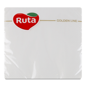 Серветки Ruta 3-шарові білі 33X33 см