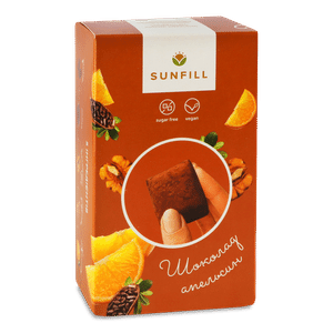 Цукерки SunFill з апельсином шоколадні