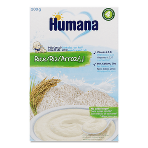 Каша рисова Humana молочна