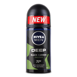 Дезодорант роликовий Nivea Men Deep Black Carbon Amazon
