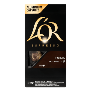 Кава мелена L'OR Espresso Forza смажена 10 капсул