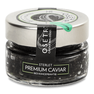 Ікра чорна стерляді Osetr Premium Caviar без консервантів
