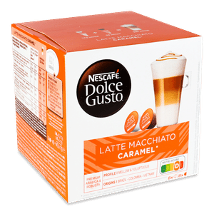 Напій кавовий Dolce Gusto Latte Macchiato Caramel 8 кавових + 8 молочних капсул