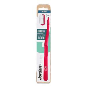 Щітка зубна Jordan Green Clean Change Medium 4head