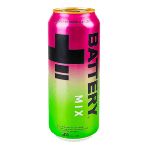 Напій енергетичний безалкогольний сильногазований Battery Mix з/б