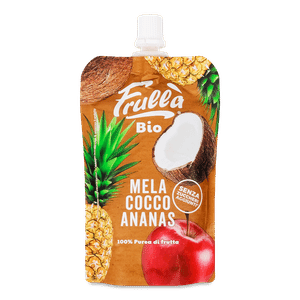 Пюре фруктове Frulla Bio яблуко-кокос-ананас органічне