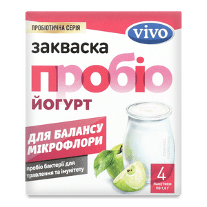 Закваска бактеріальна Vivo «Пробіо йогурт»
