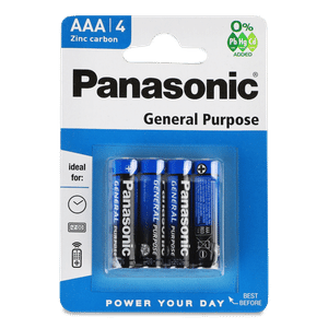 Батарейки Panasonic General Purpose ААА R03