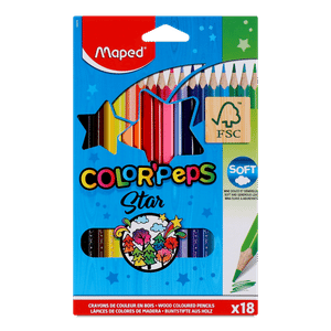 Олівці кольорові Maped Color Peps Classic, 18 кольорів