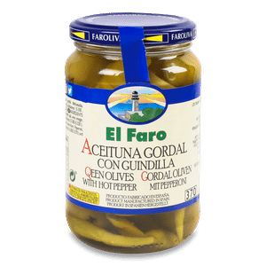 Оливки El Faro Королівські фаршировані гострим перцем