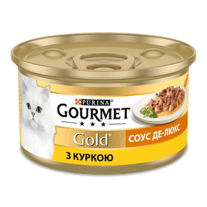 Корм для котів Gourmet Gold соус де-люкс з куркою