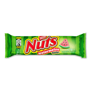 Батончик Nuts зі смаком кавуна шоколадний