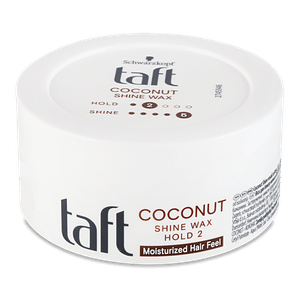 Віск для блиску волосся Тaft Coconut