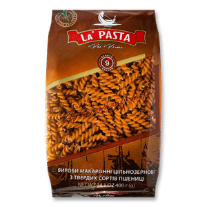 Вироби макаронні La Pasta спіраль цільнозернові
