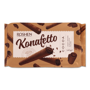 Трубочки Roshen Konafetto вафельні з начинкою крем-какао