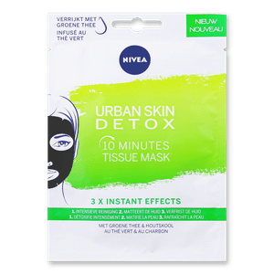 Маска для обличчя Nivea Urban Skin Detox чорна тканинна