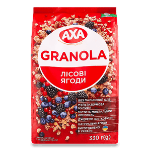 Гранола AXA хрустка з лісовими ягодами