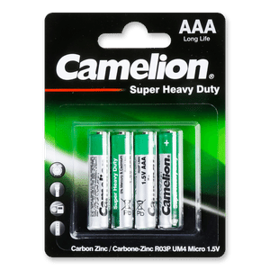 Батарейка Camelion R03P-BP4G Green