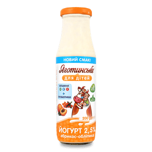 Йогурт «Яготинське для дітей» від 8 місяців абрикос-обліпиха 2,5%