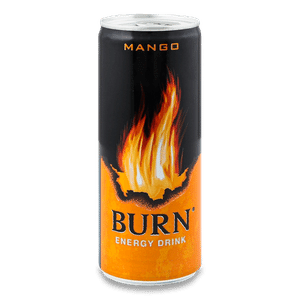 Напій енергетичний Burn манго безалкогольний